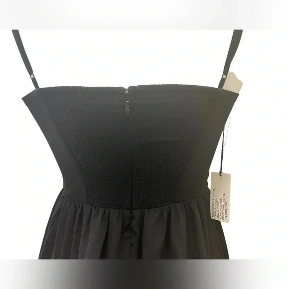 Babaton Black Spaghetti Strap MIDI Dress Size 2 - Picture 9 of 15